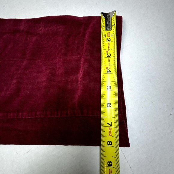 St Johns Bay Corduroy Pants Jeans Women’s 14 31x30 Straight‎ High Crimson EUC - Picture 8 of 9